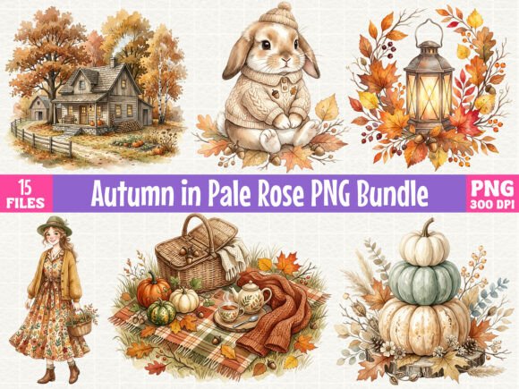 Download Autumn in Pale Rose PNG Bundle - Rose png bundle Collection