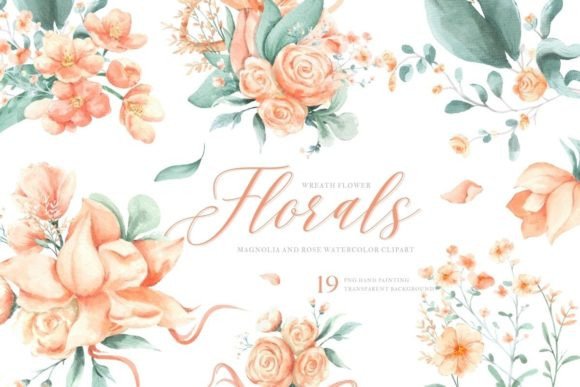 Download Magnolia, Rose and Flowers Watercolor - Premium Resources