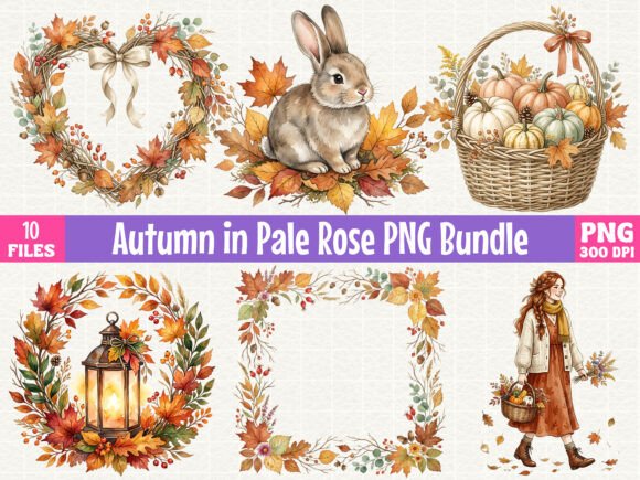 Download Autumn in Pale Rose PNG Bundle - Rose png bundle Collection